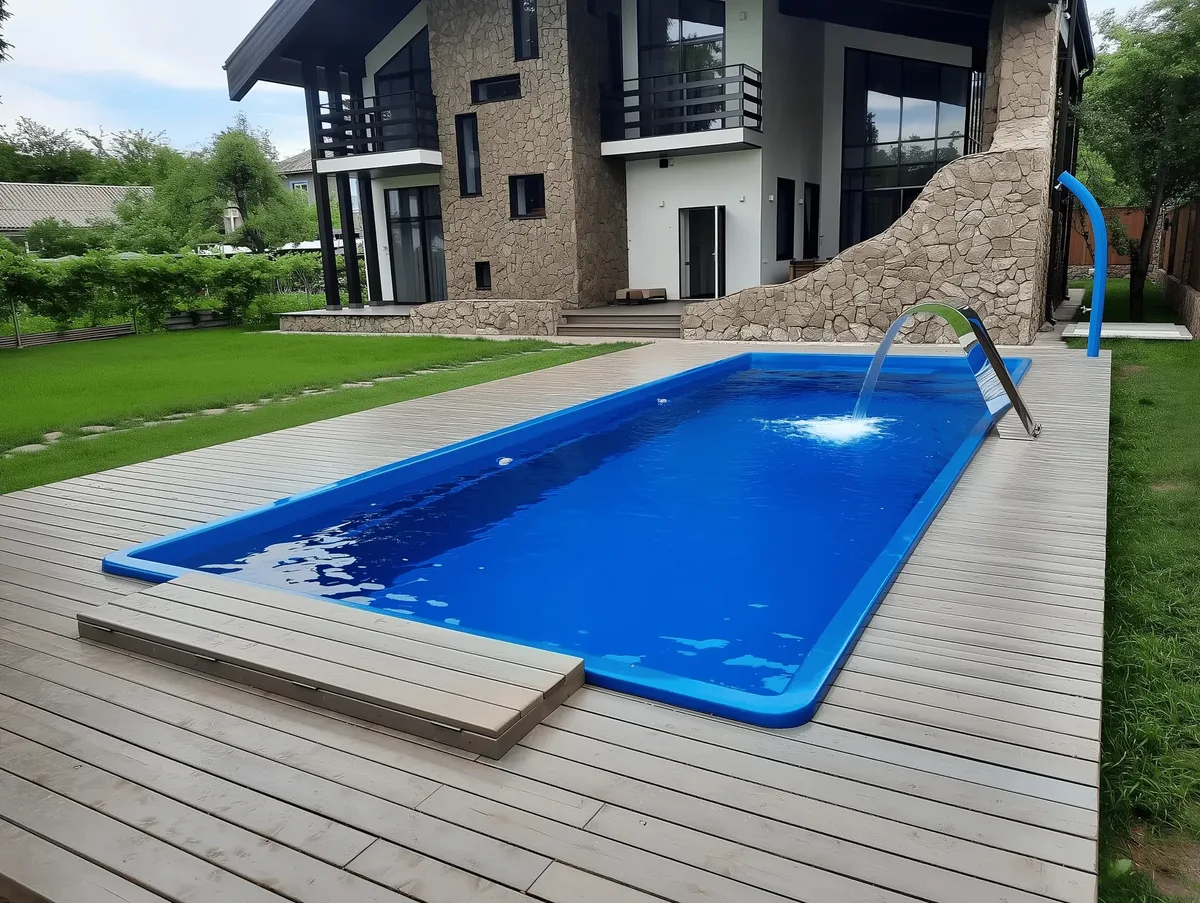 Композитный бассейн Laguna 9 — вид сверху в Балаково